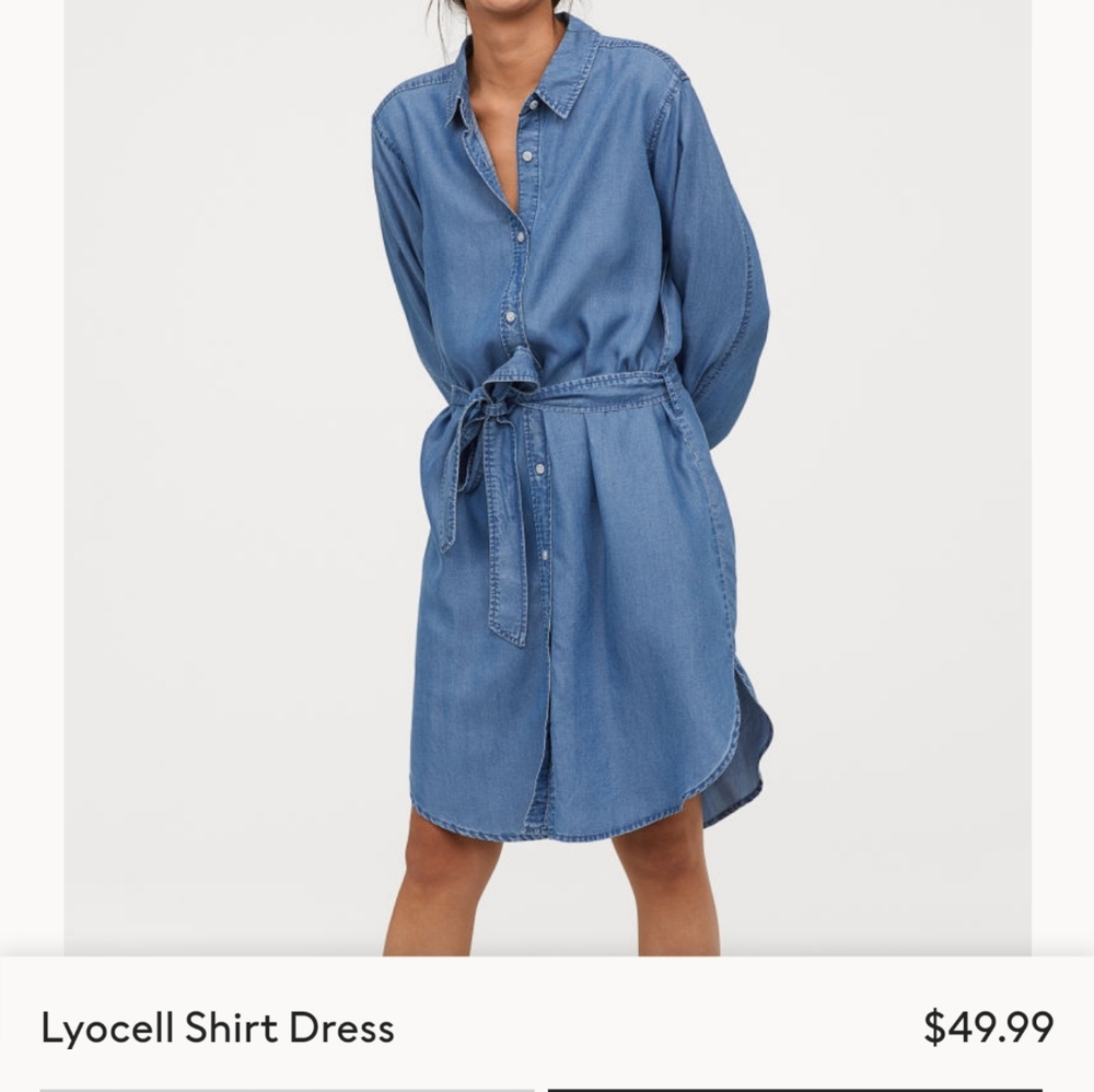 ⛔️JUST REDUCED!📉📉📉H & M SHORT SLEEVE CONCIOUS Denim Dress